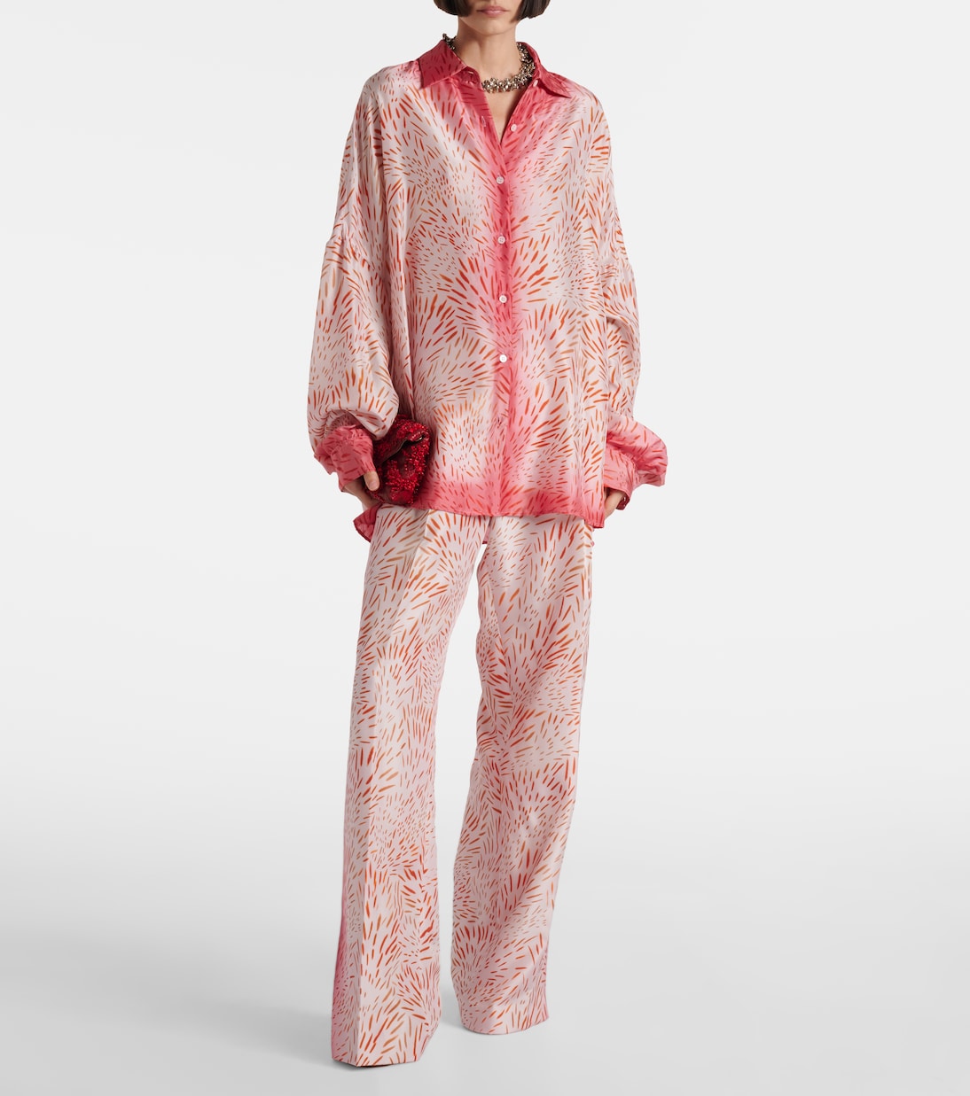 Chemise Casia imprimée en soie | Dries Van Noten