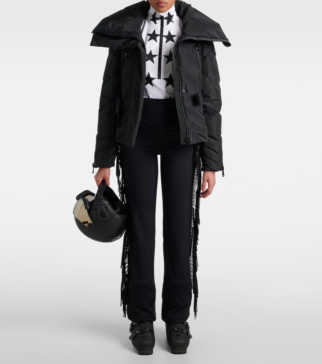 Lunaria printed half-zip ski top | Goldbergh