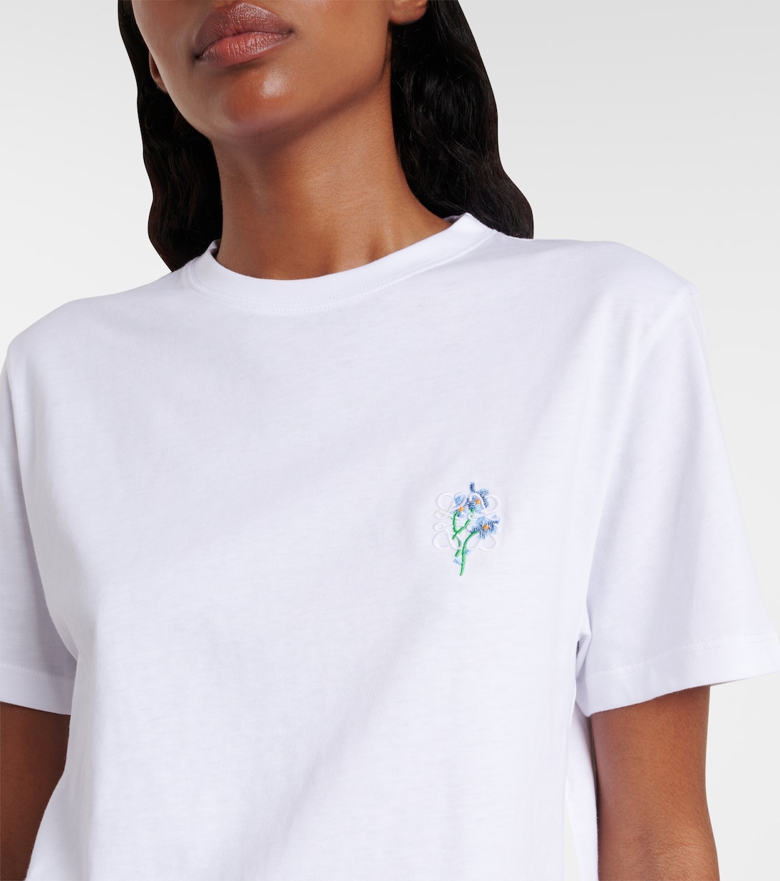 Embroidered cotton T-shirt | Loewe