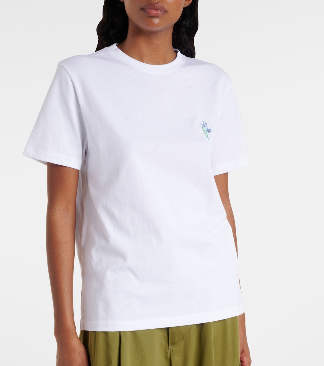 Embroidered cotton T-shirt | Loewe