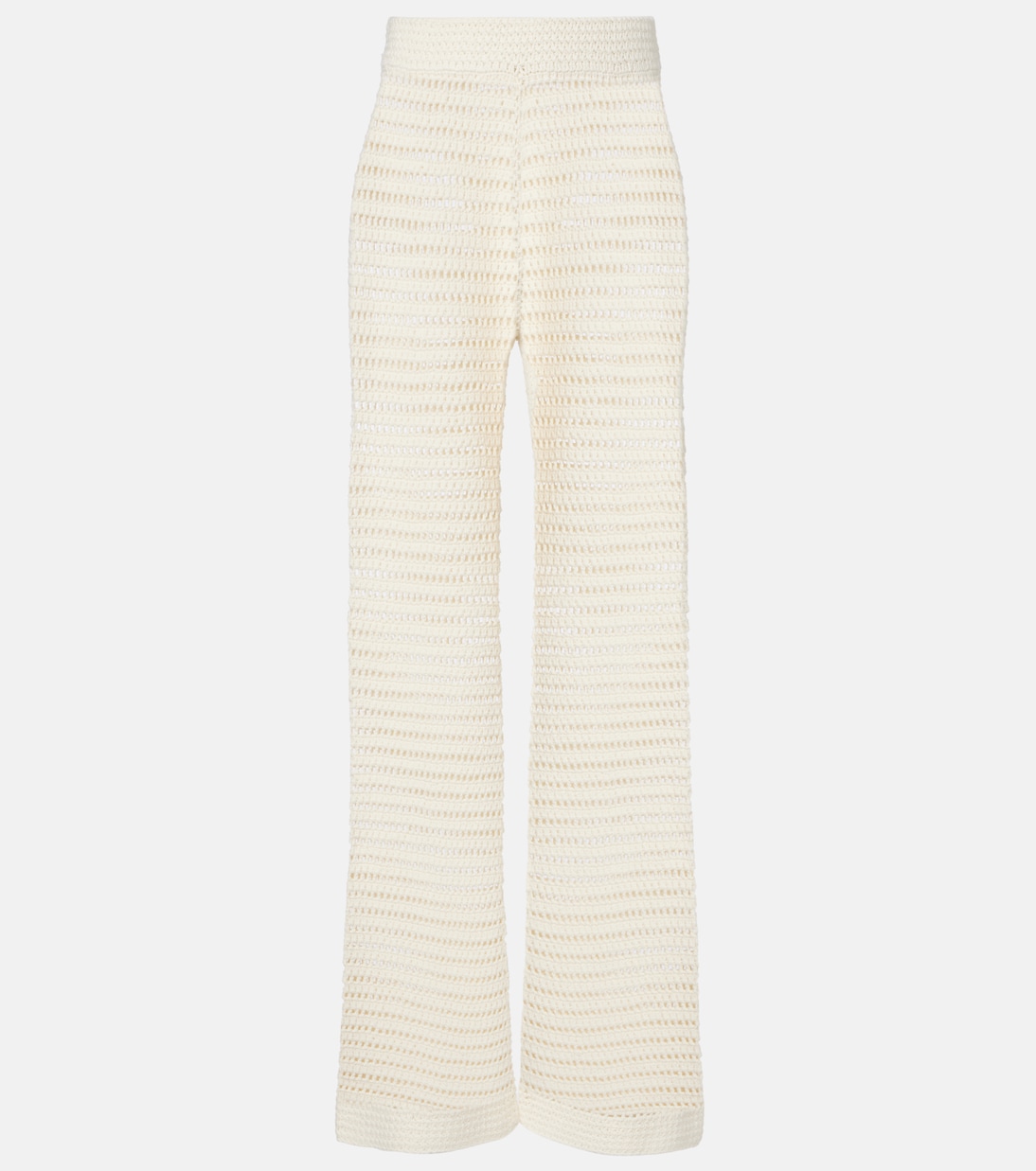 Lucy crochet mid-rise straight pants | Leset