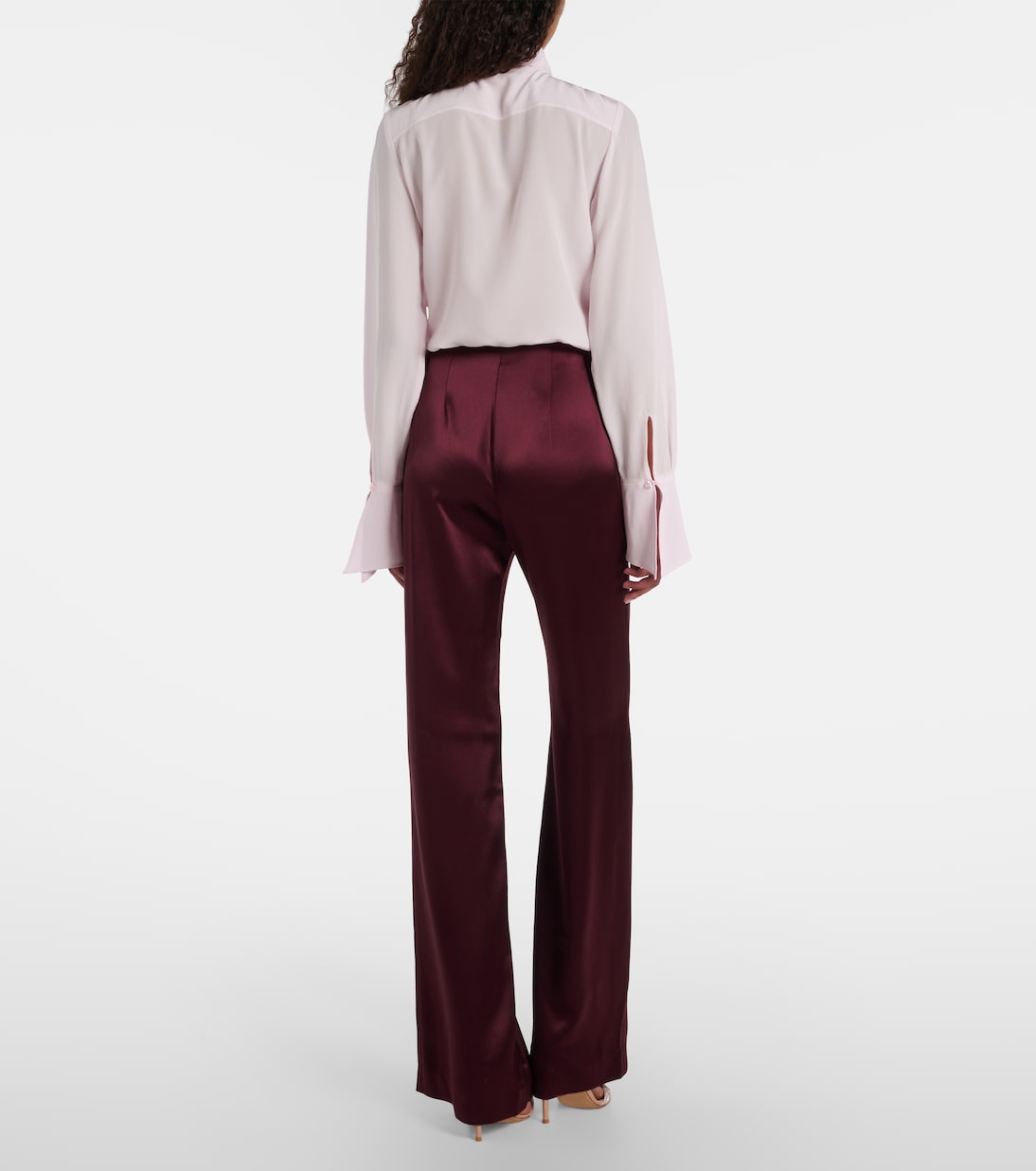 Sister Moon satin wide-leg pants | Galvan