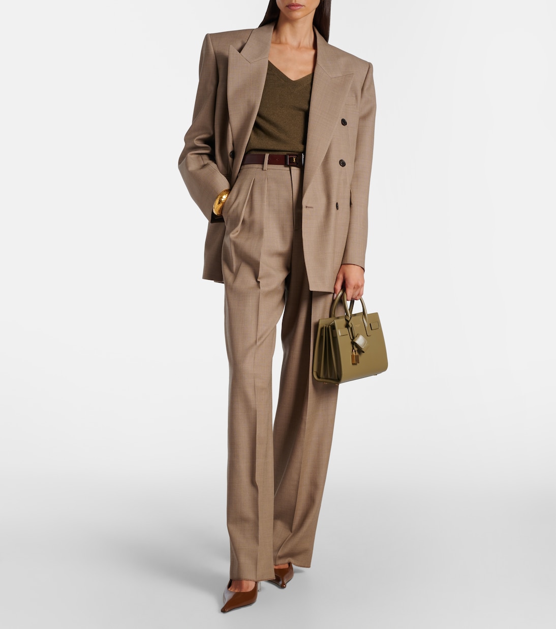 Bolso Sac De Jour Nano de piel | Saint Laurent