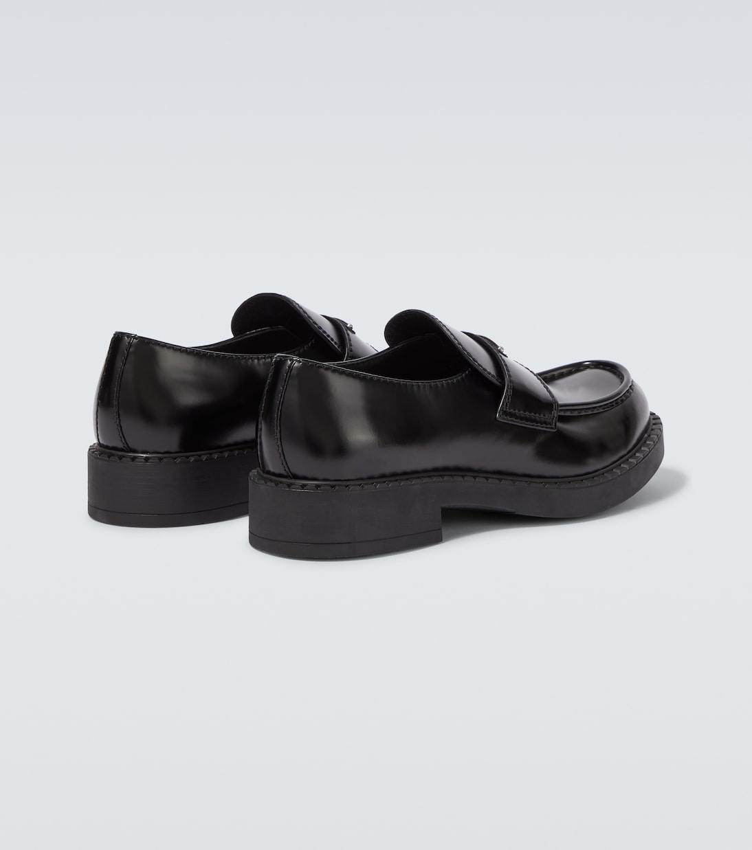 Mocasines Chocolate de piel | Prada