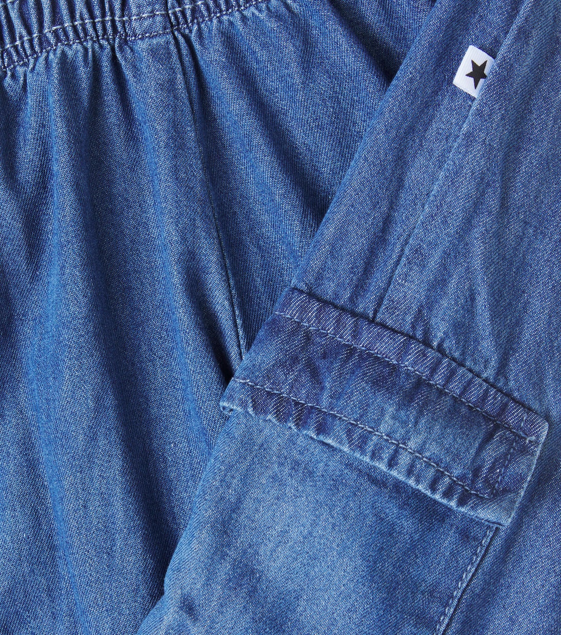 Baby Sae cotton chambray cargo pants | Molo