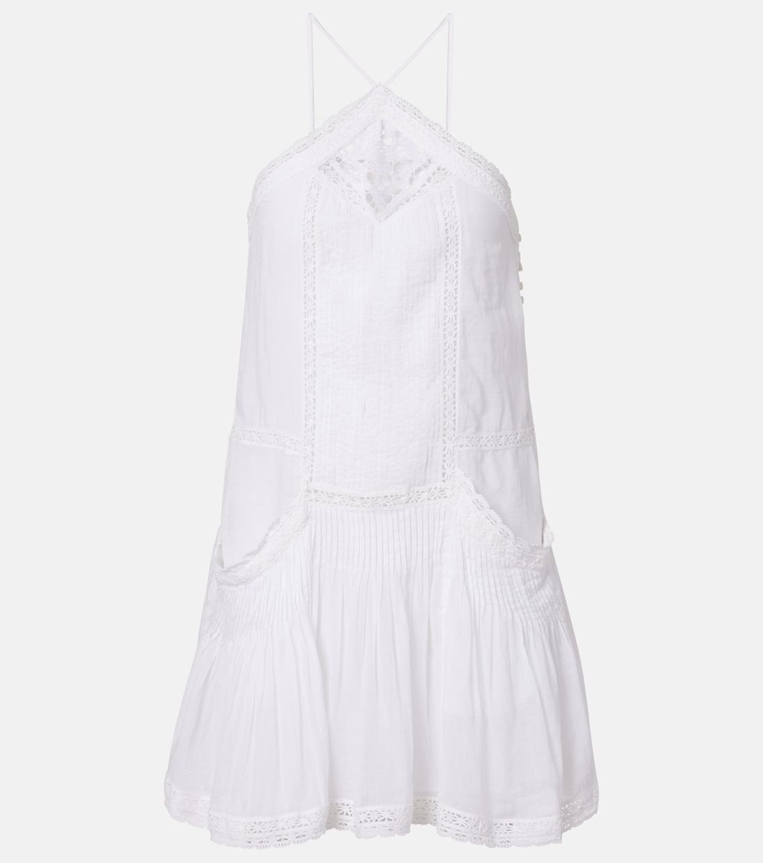 Minikleid Geraldin aus Baumwolle mit Spitze | Marant Etoile
