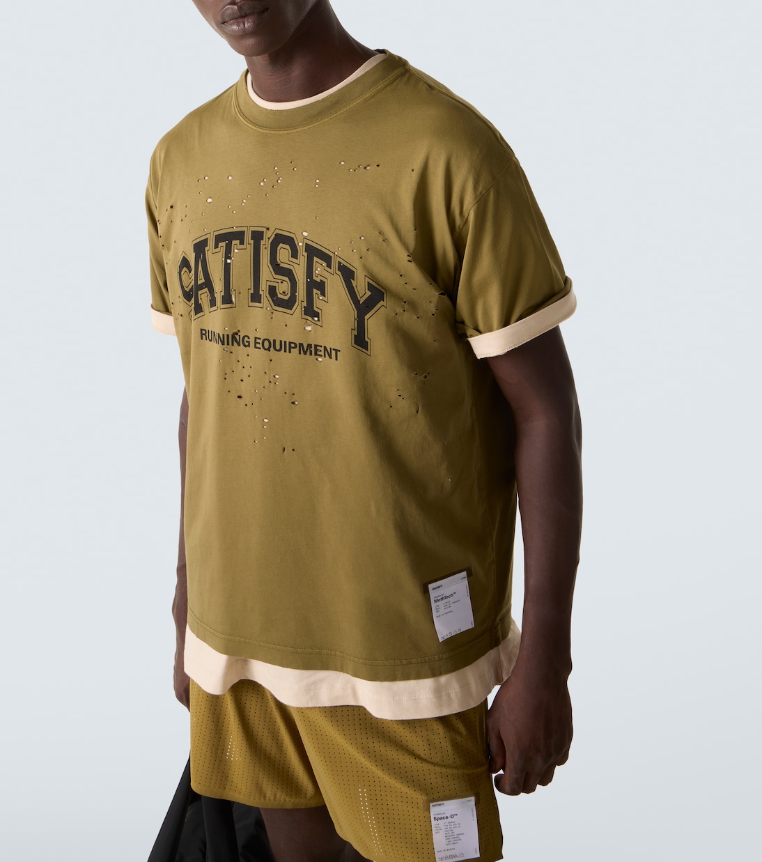 MothTech printed cotton jersey T-Shirt | Satisfy