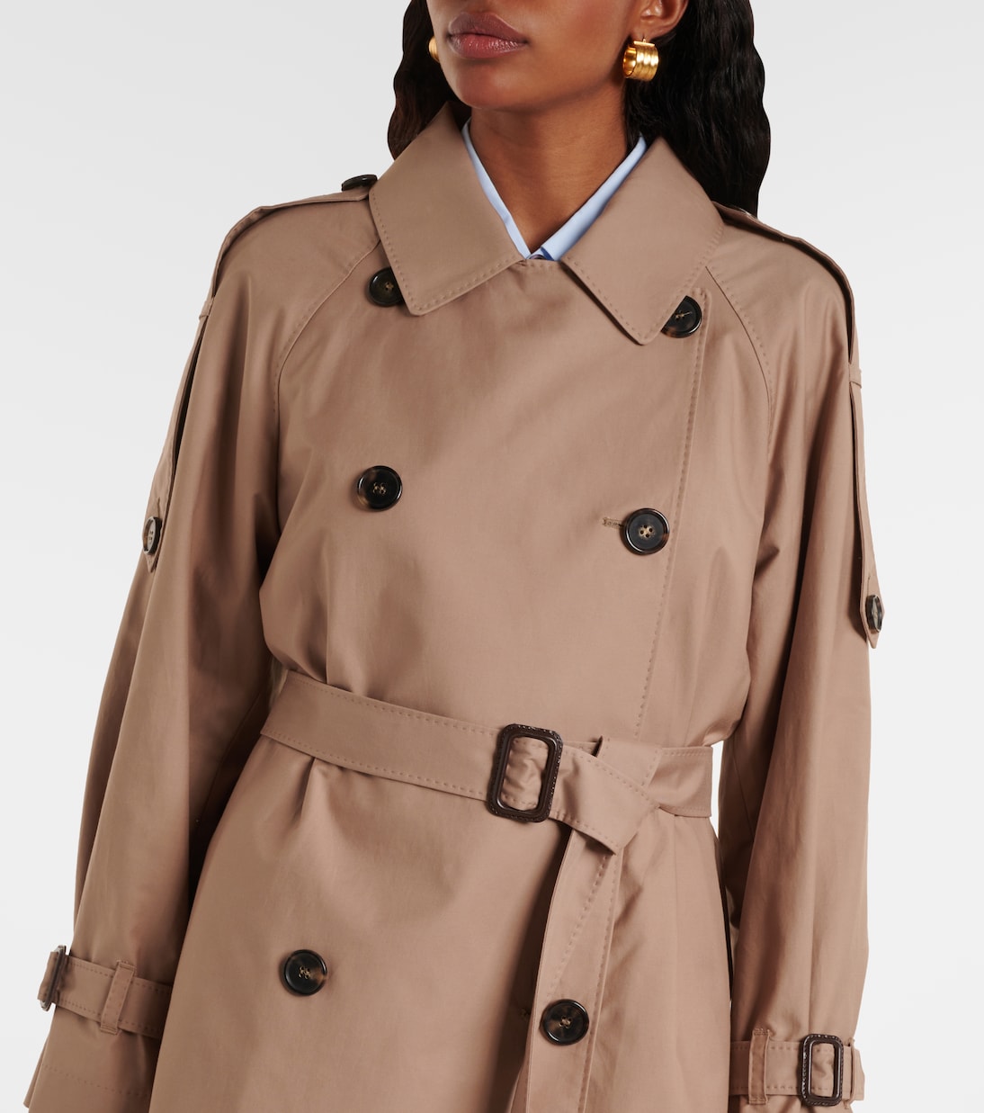 Trenchcoat Caroline aus einem Baumwollgemisch | Max Mara