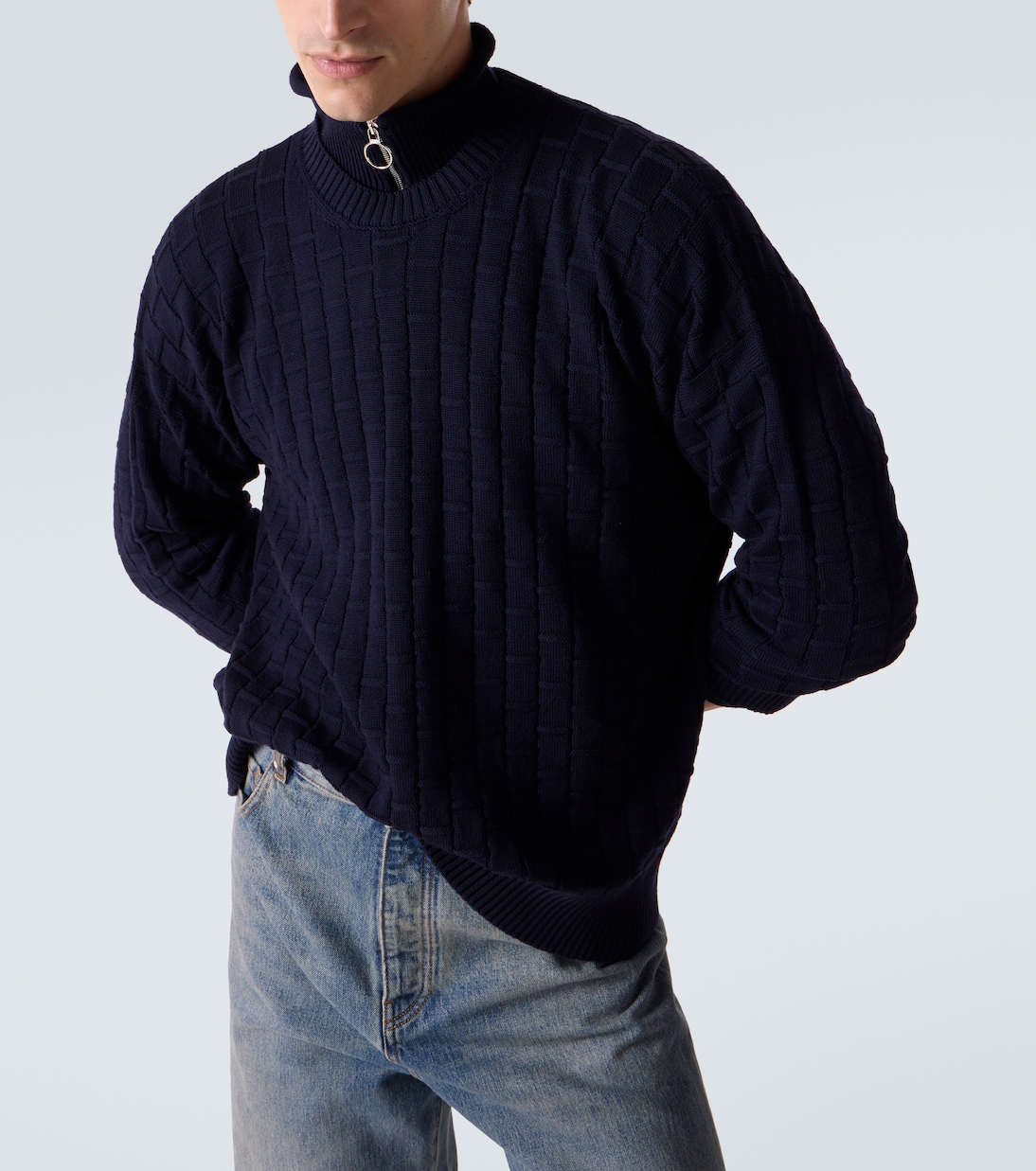 Ribbed-knit wool sweater | Plan C