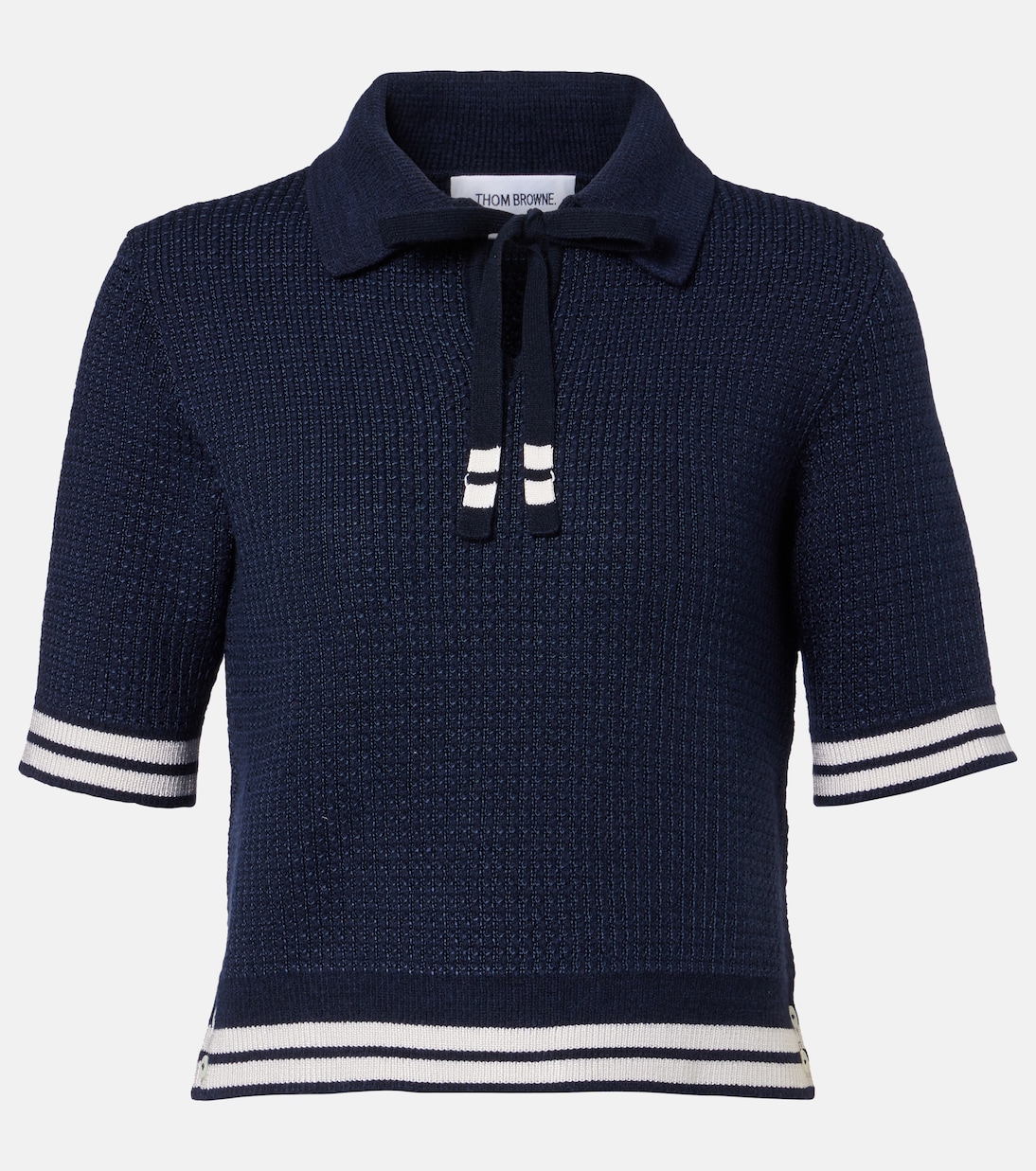 Silk-blend polo shirt | Thom Browne