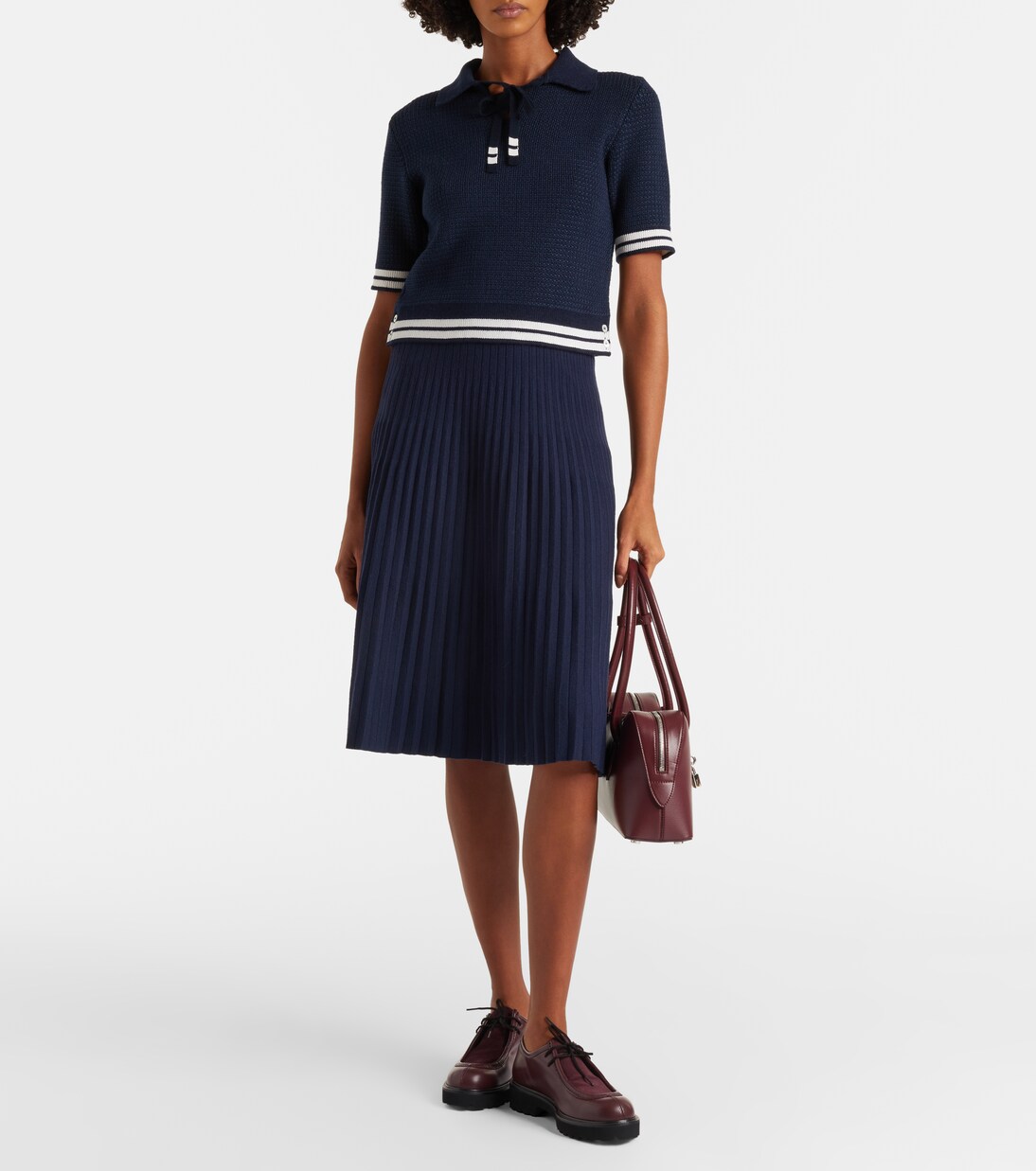 Silk-blend polo shirt | Thom Browne