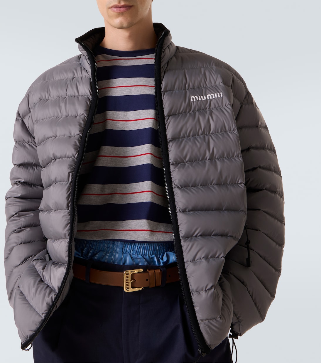 Paneled down jacket | Miu Miu