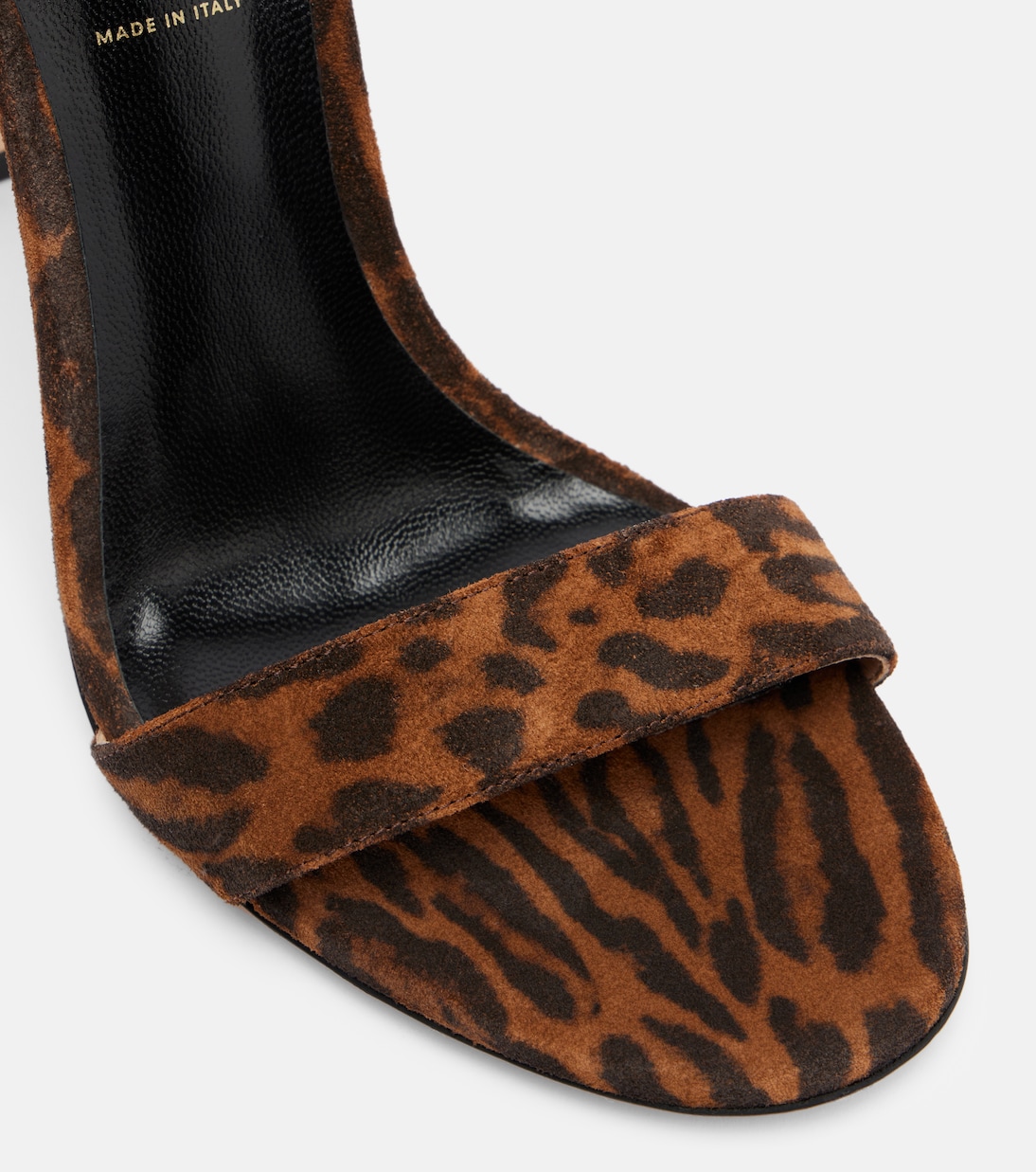 105 leopard-print leather sandals | Tom Ford
