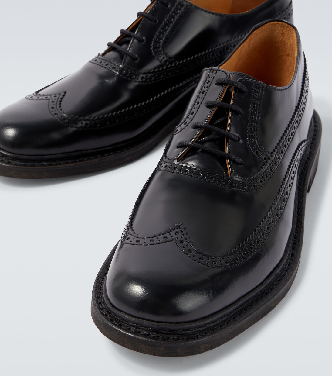 Brogue Parade leather derby shoes | Our Legacy
