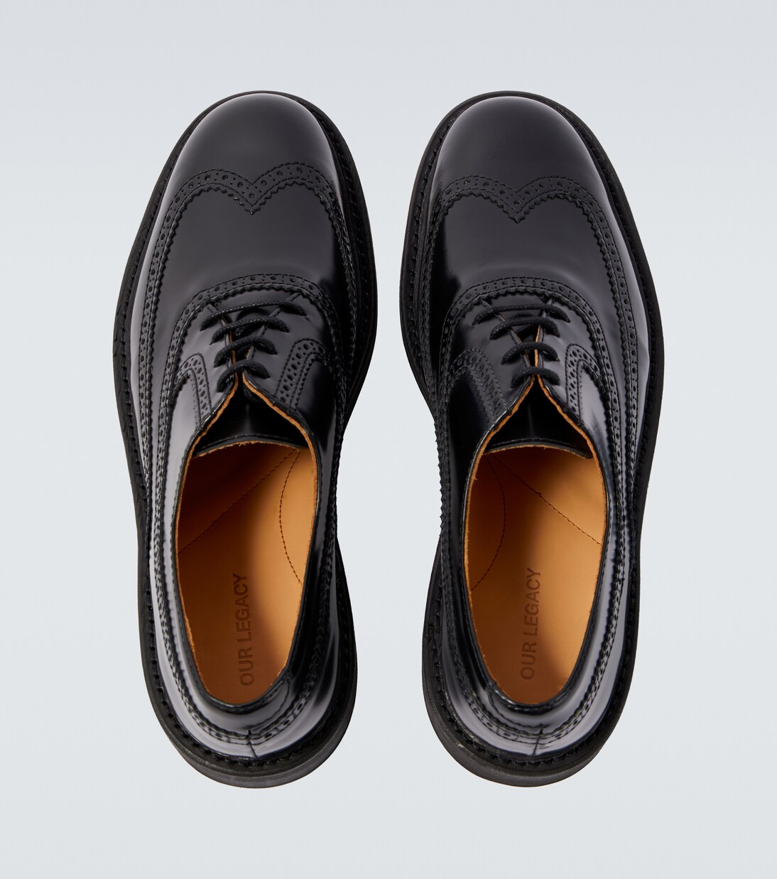 Brogue Parade leather derby shoes | Our Legacy