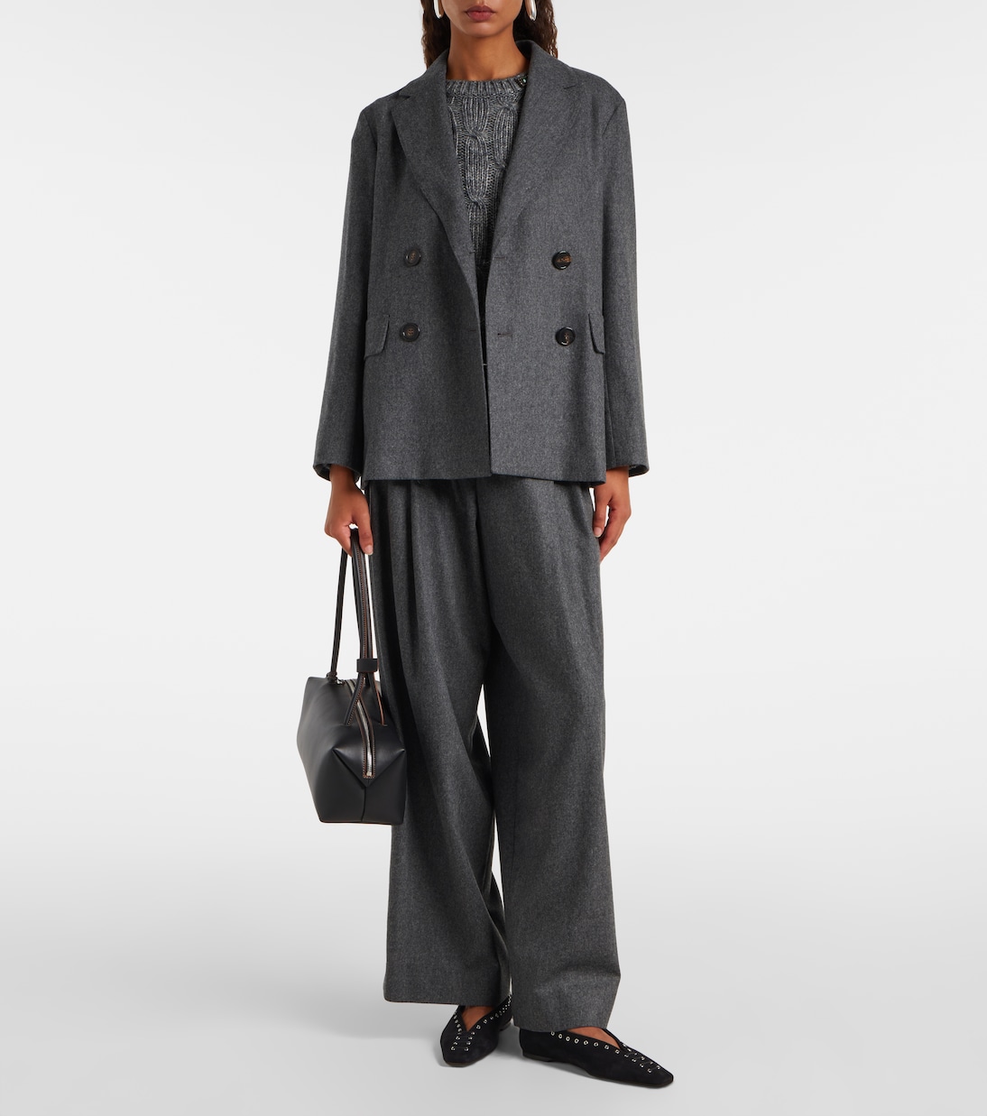 Pantalon droit en laine mélangée | 'S Max Mara