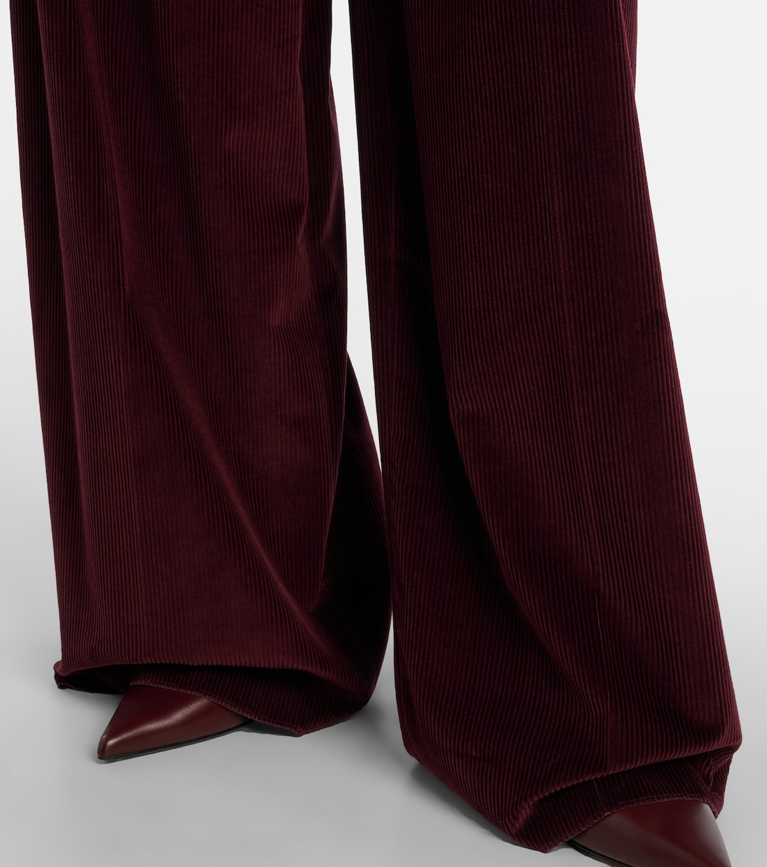 High-rise cotton corduroy wide-leg pants | Max Mara