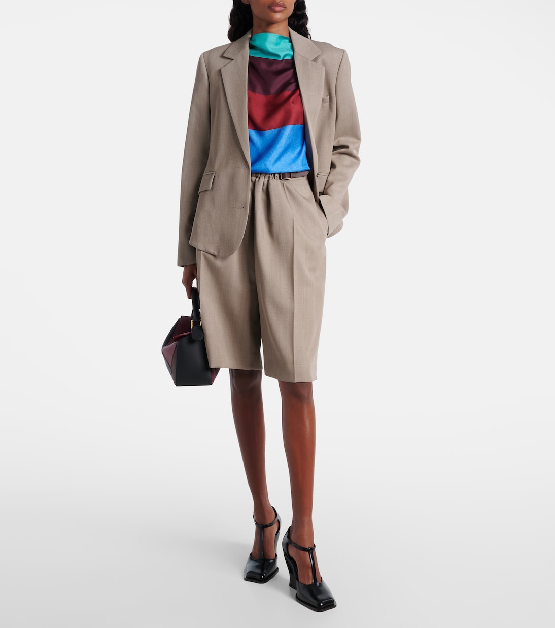 Belted wool shorts | Loewe