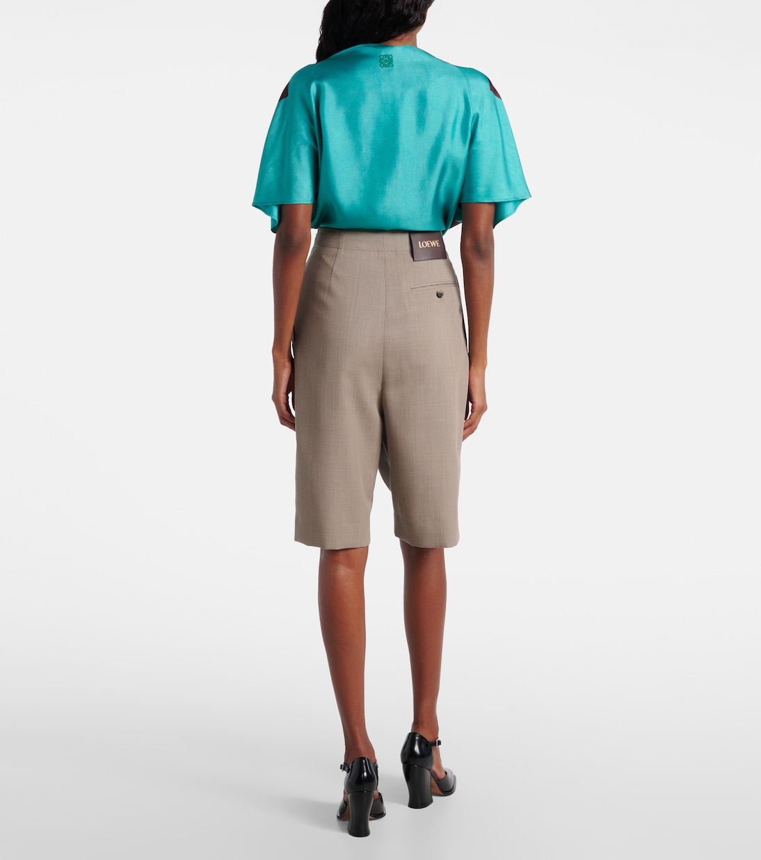 Belted wool shorts | Loewe