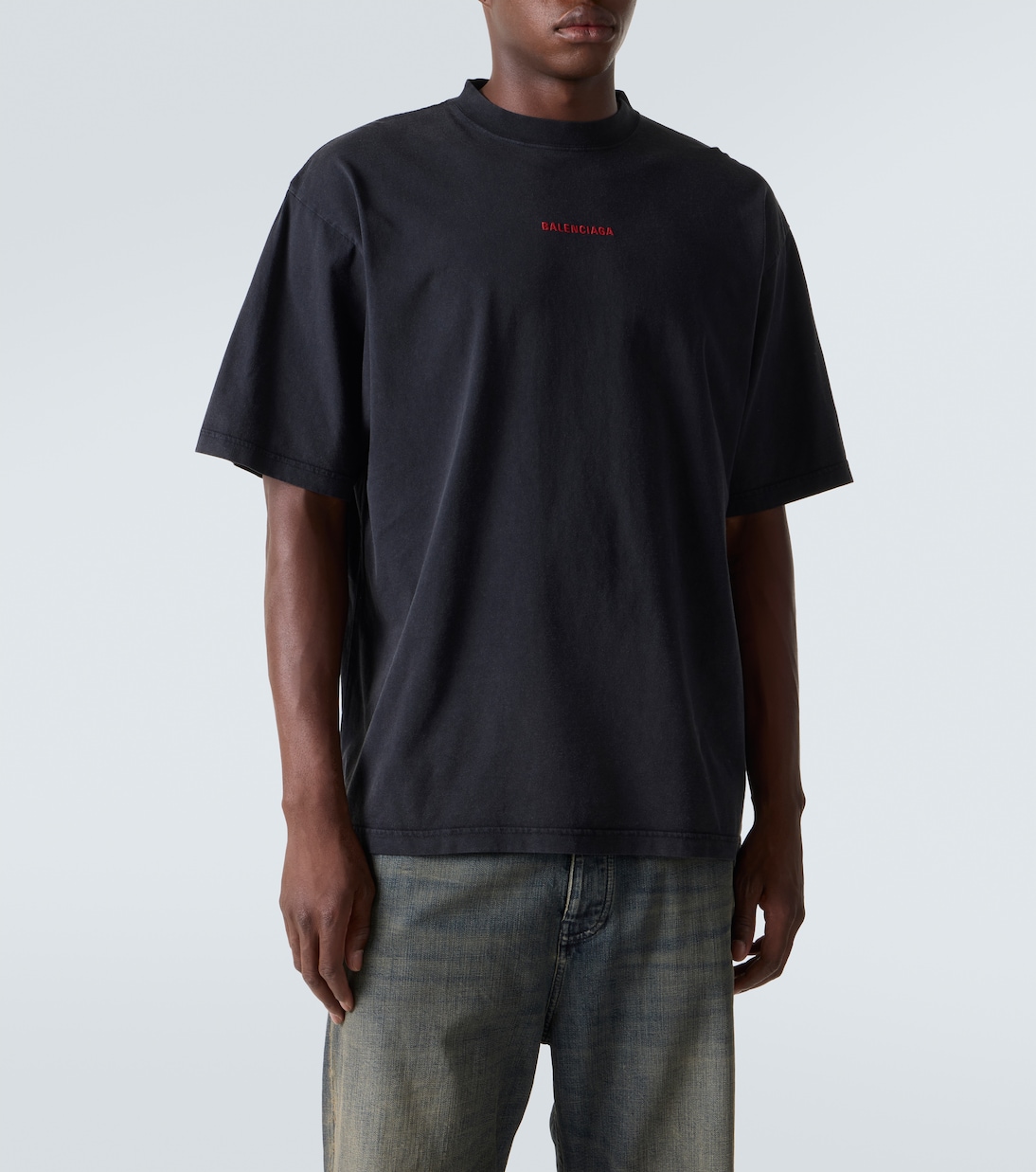 Logo cotton jersey T-shirt | Balenciaga