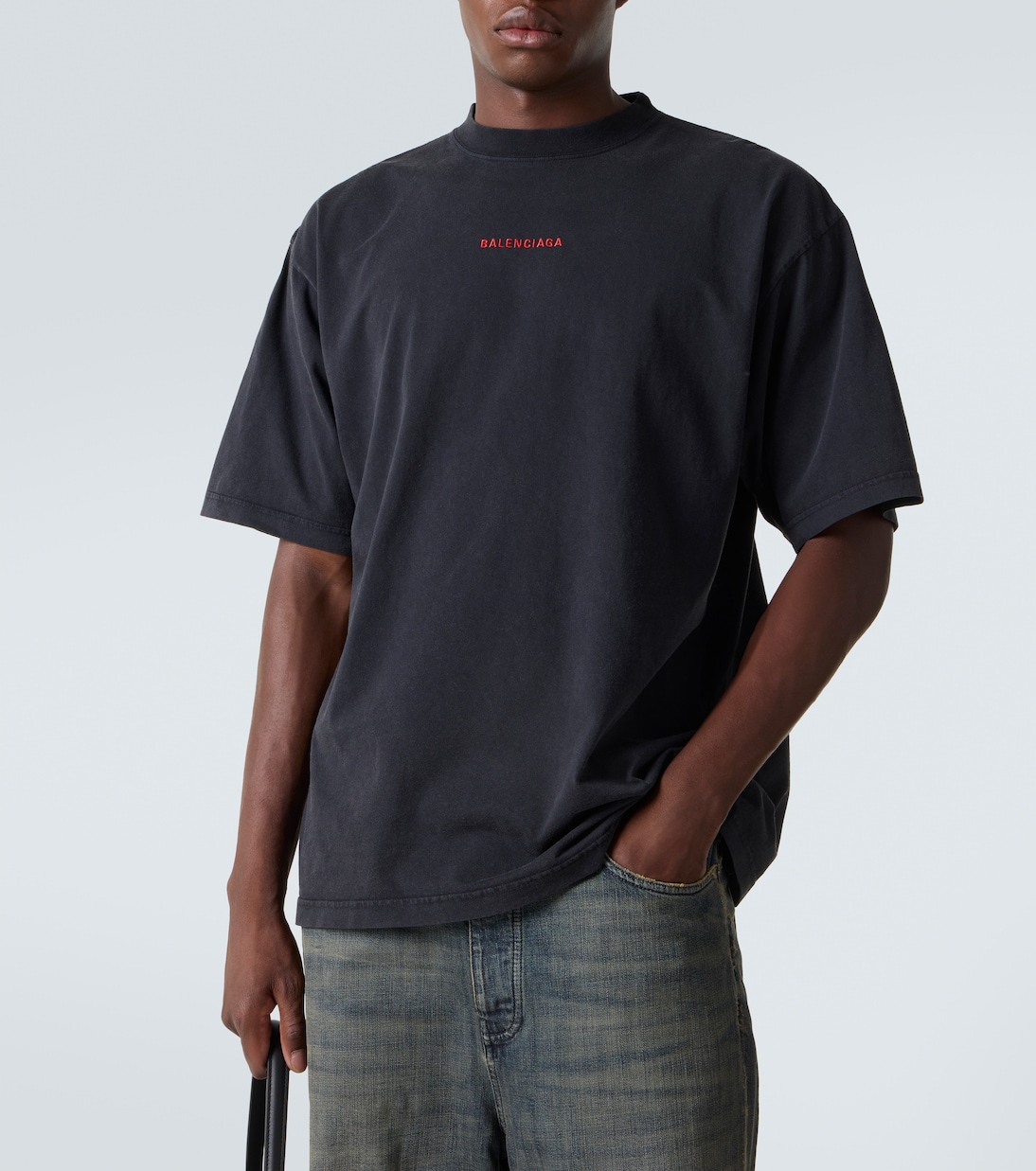 Logo cotton jersey T-shirt | Balenciaga
