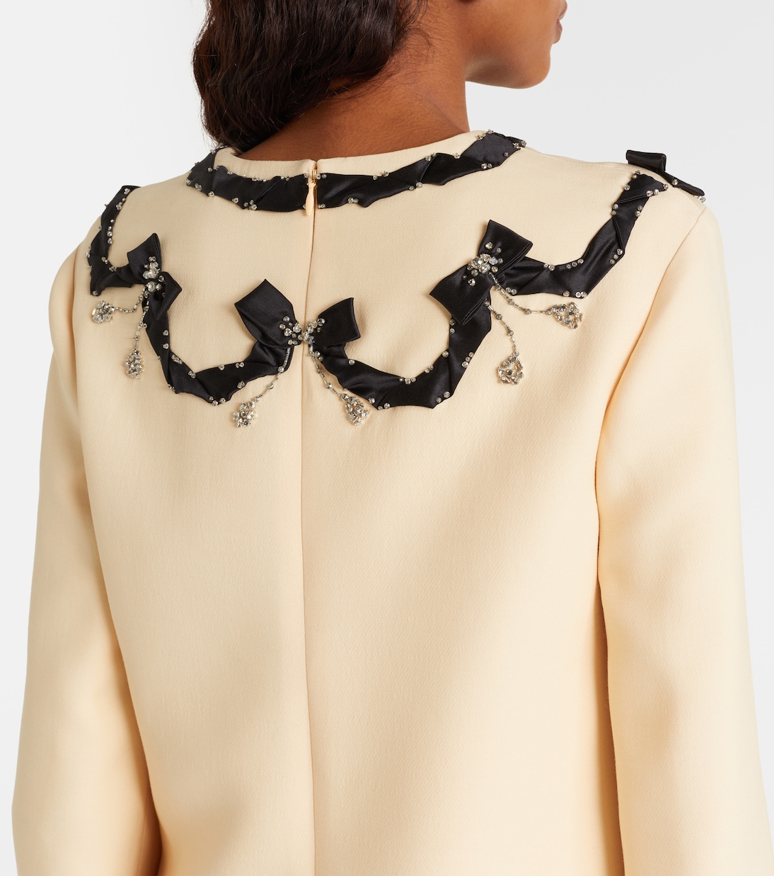 Crepe Couture embellished minidress | Valentino