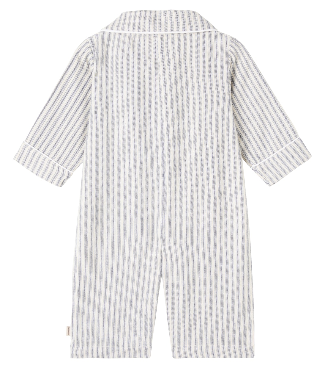 Baby Lennie striped cotton onesie | Wheat