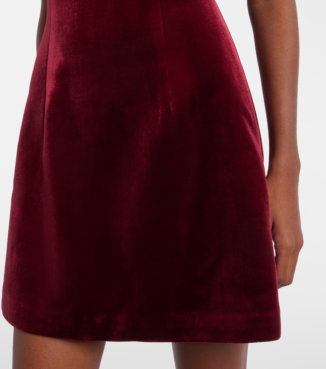 Vestido corto Edwiena de terciopelo | Rebecca Vallance
