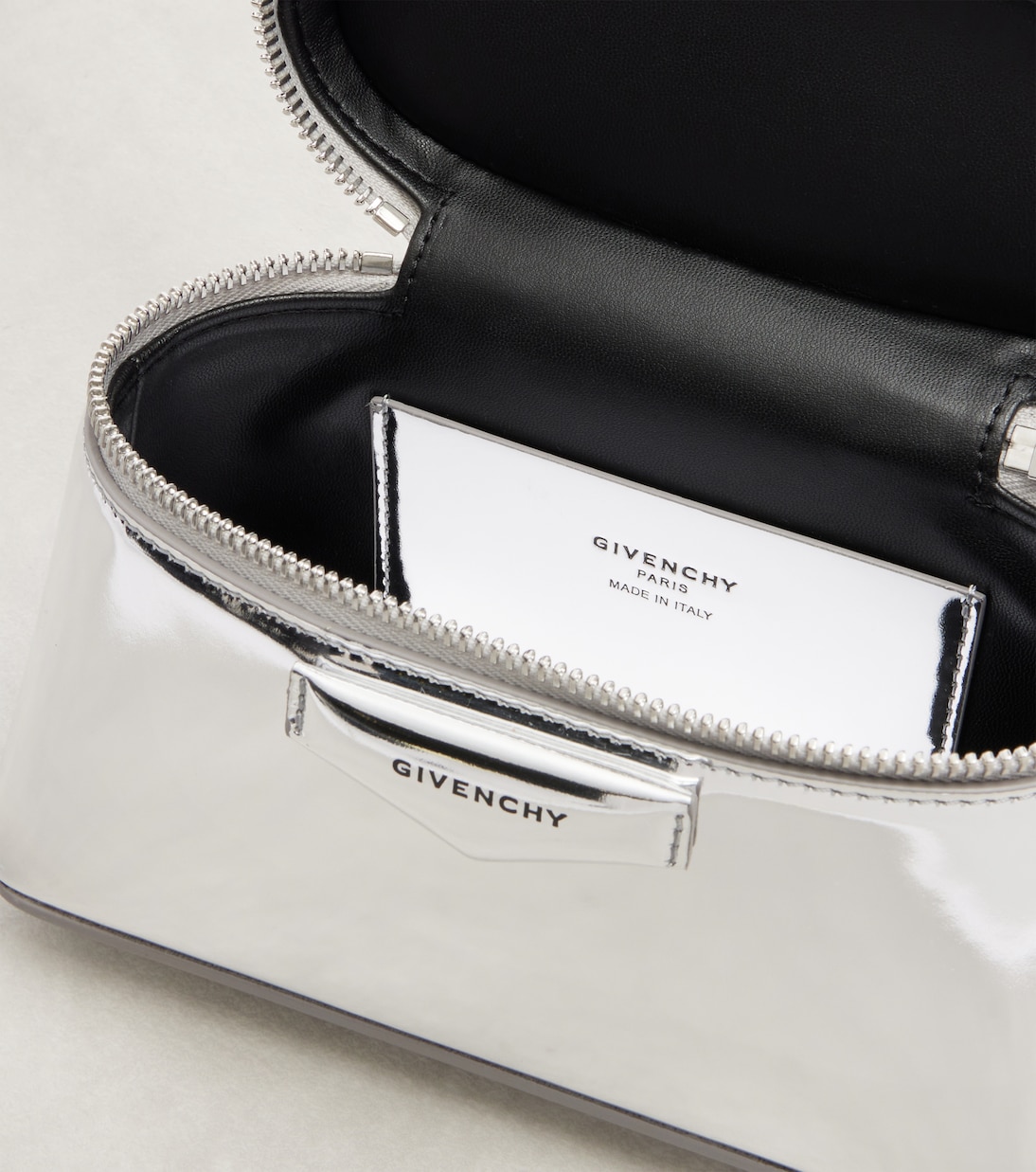Antigona Mini metallic leather vanity bag | Givenchy