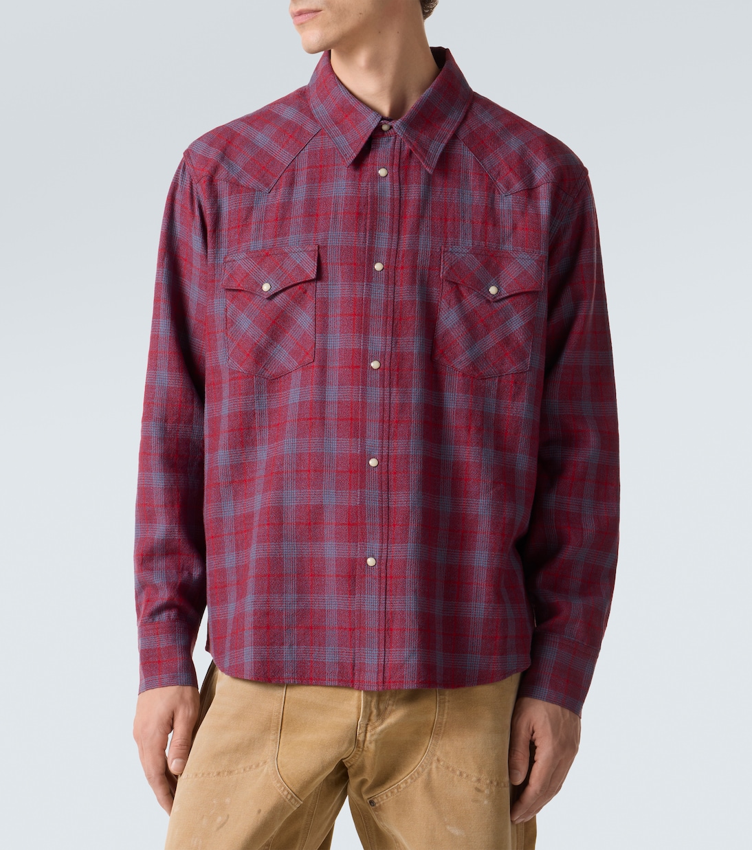 Hemd Four Cornes aus Wolle und Leinen | Visvim