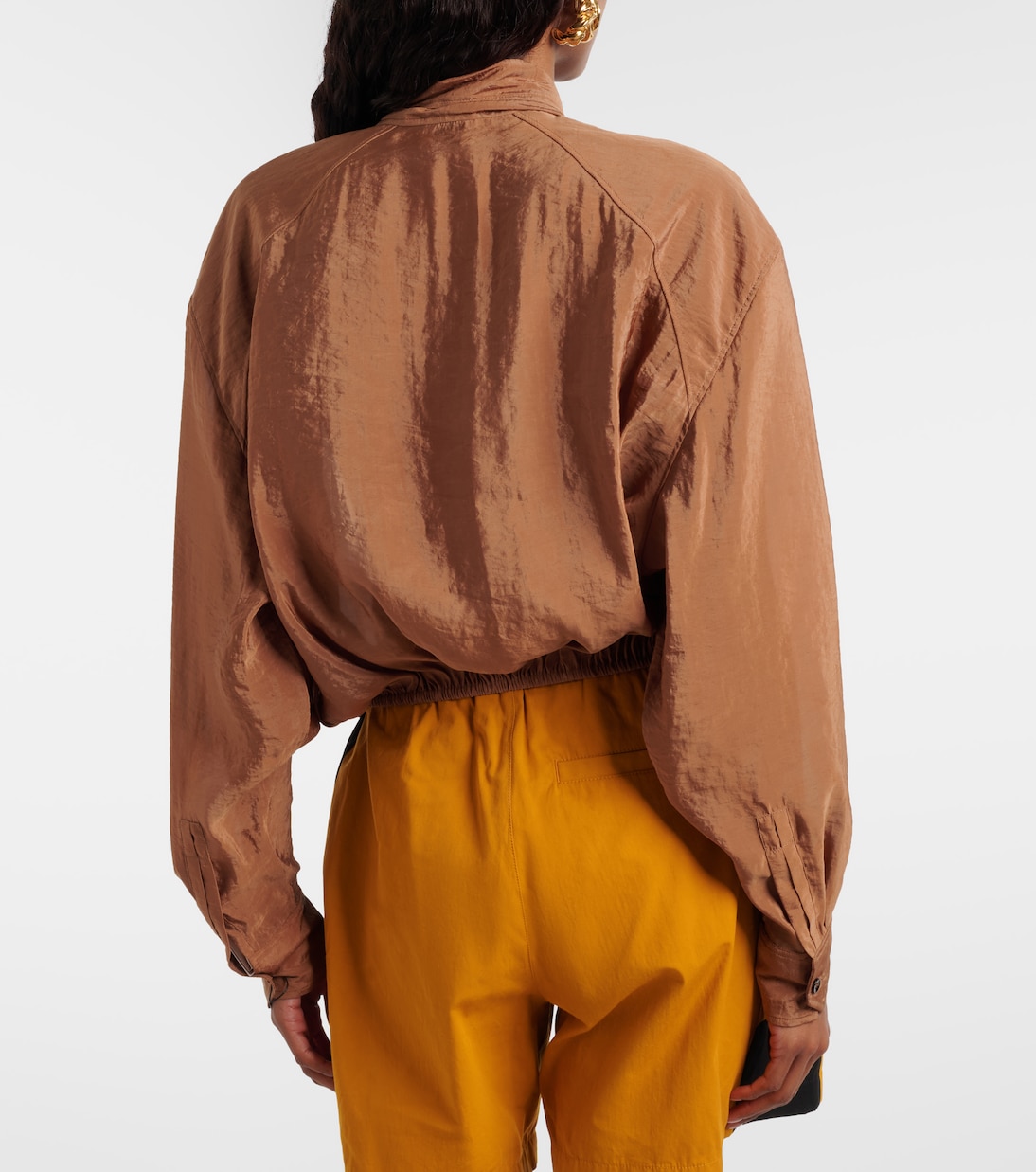 Tie-neck taffeta blouse | Saint Laurent