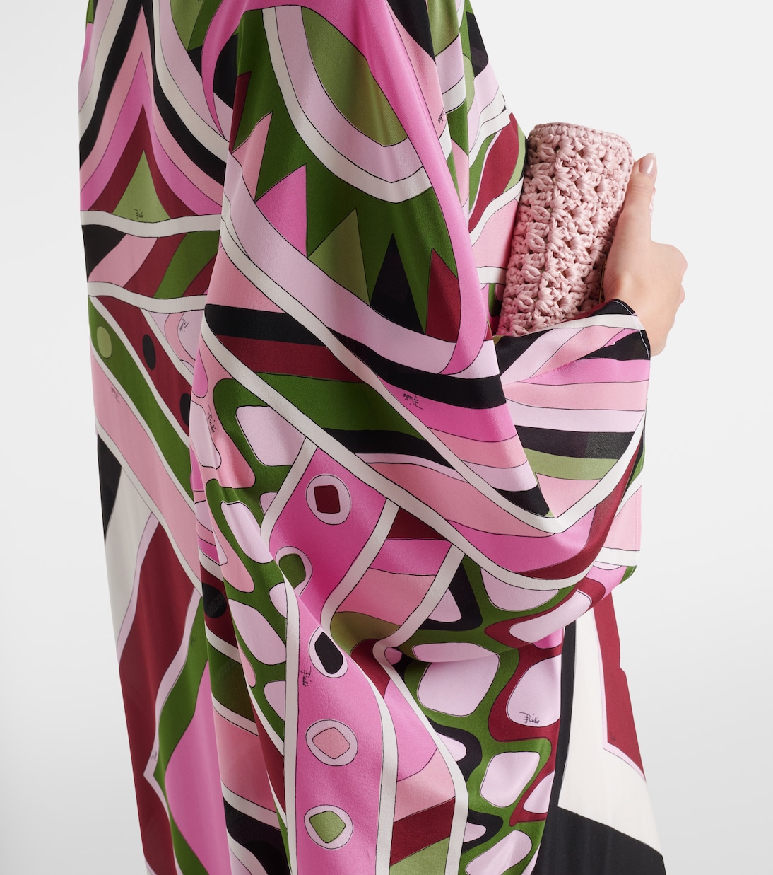 Printed silk satin kaftan | Pucci