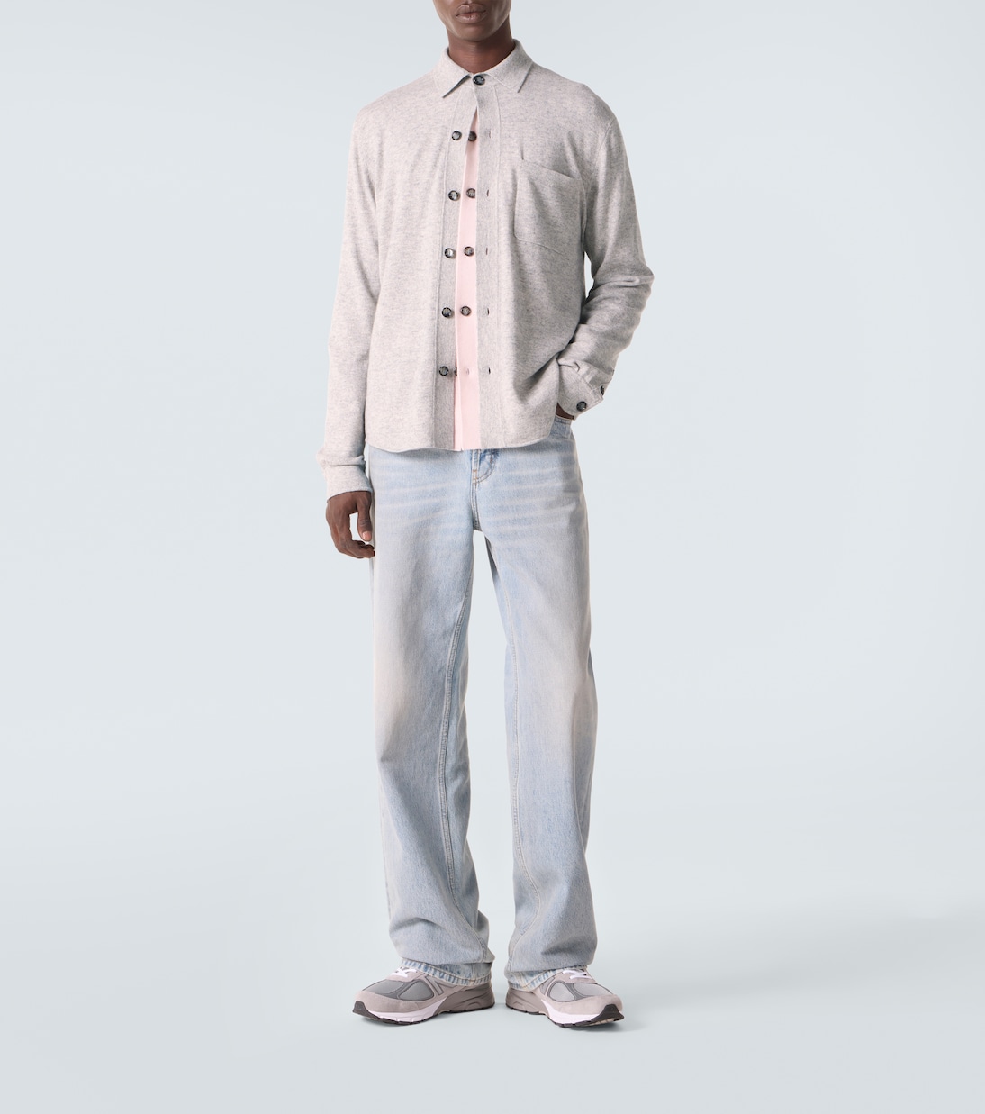 Cotton and cashmere overshirt | Allude