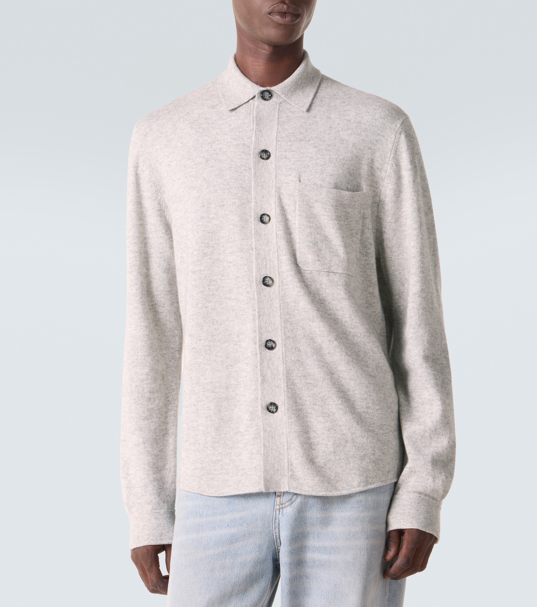 Cotton and cashmere overshirt | Allude