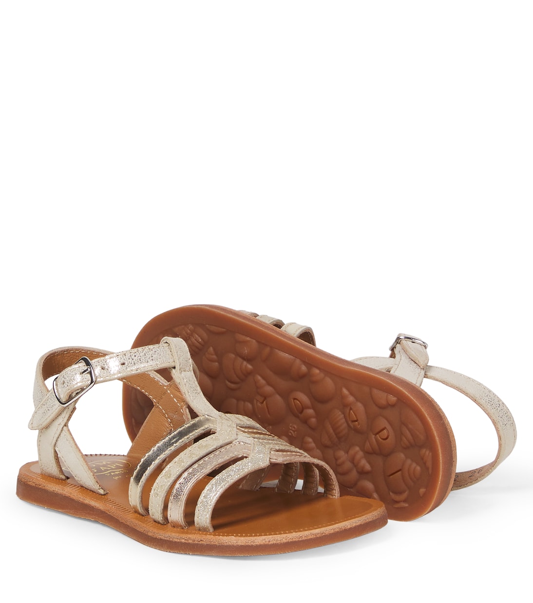 Sandalias Plagette New de piel | Pom d'Api