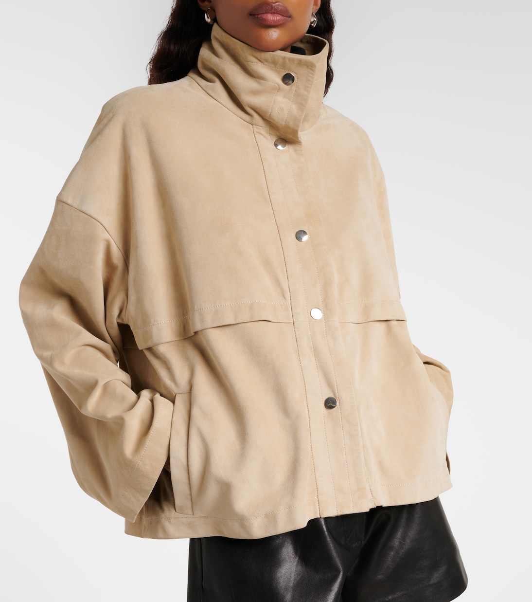 Park suede jacket | Nour Hammour