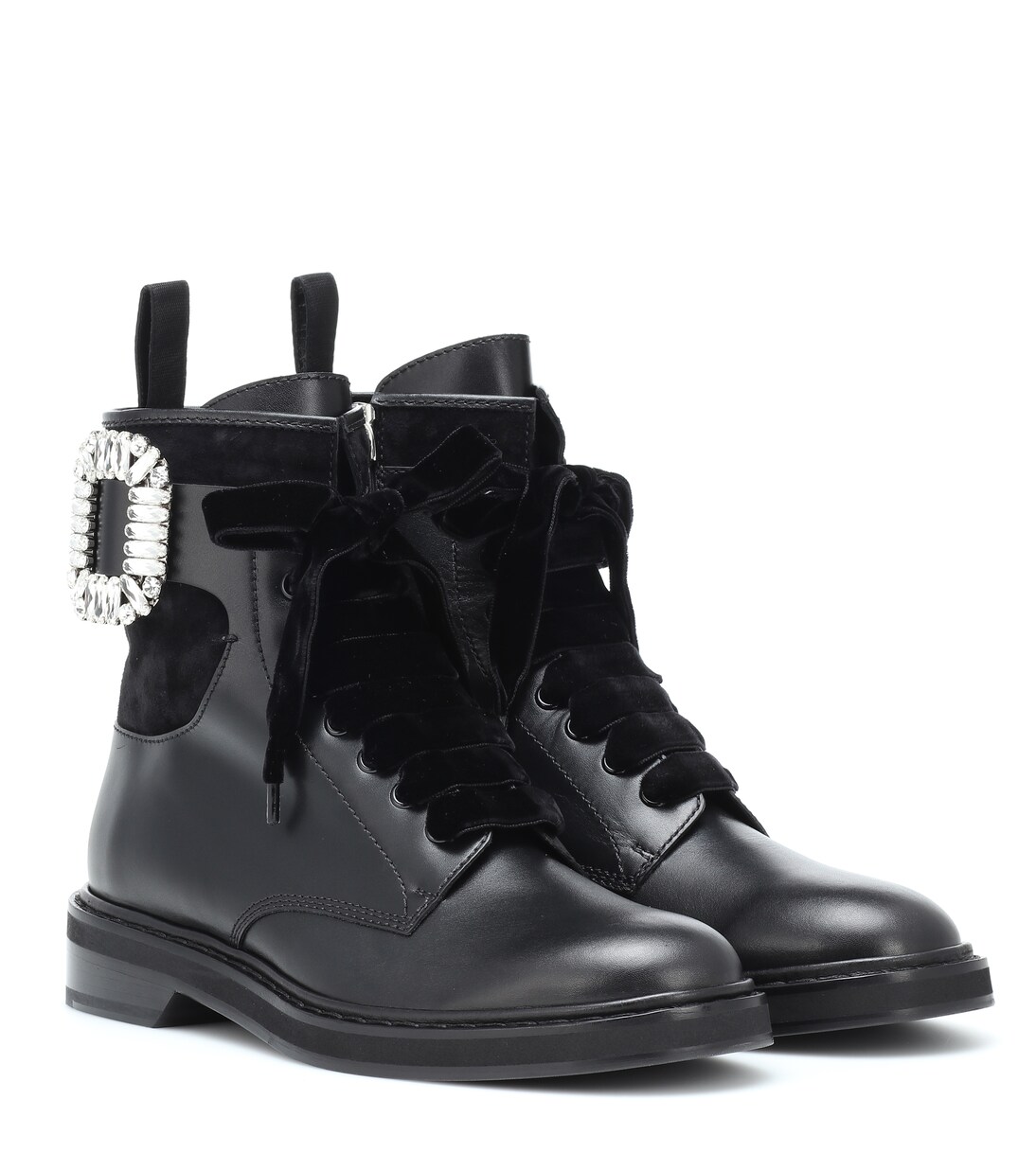 Viv' Rangers Strass leather boots | Roger Vivier