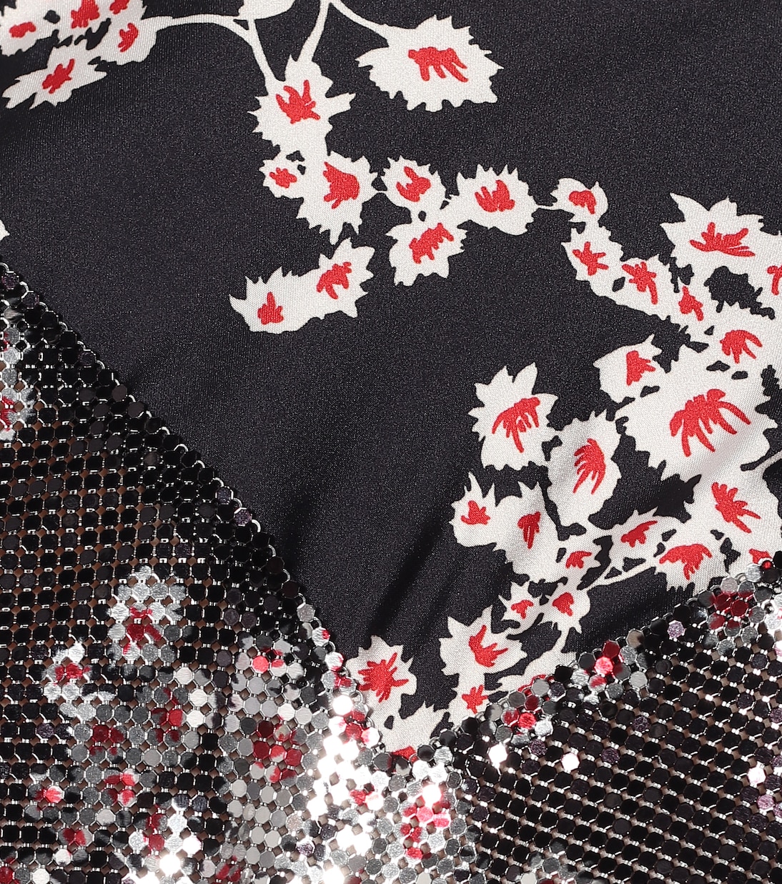 Abito midi a stampa floreale | Rabanne