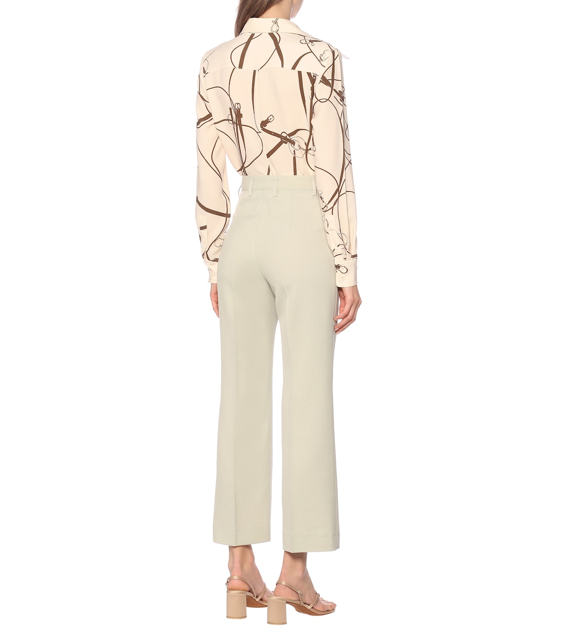 Mid-rise flared pants | Acne Studios
