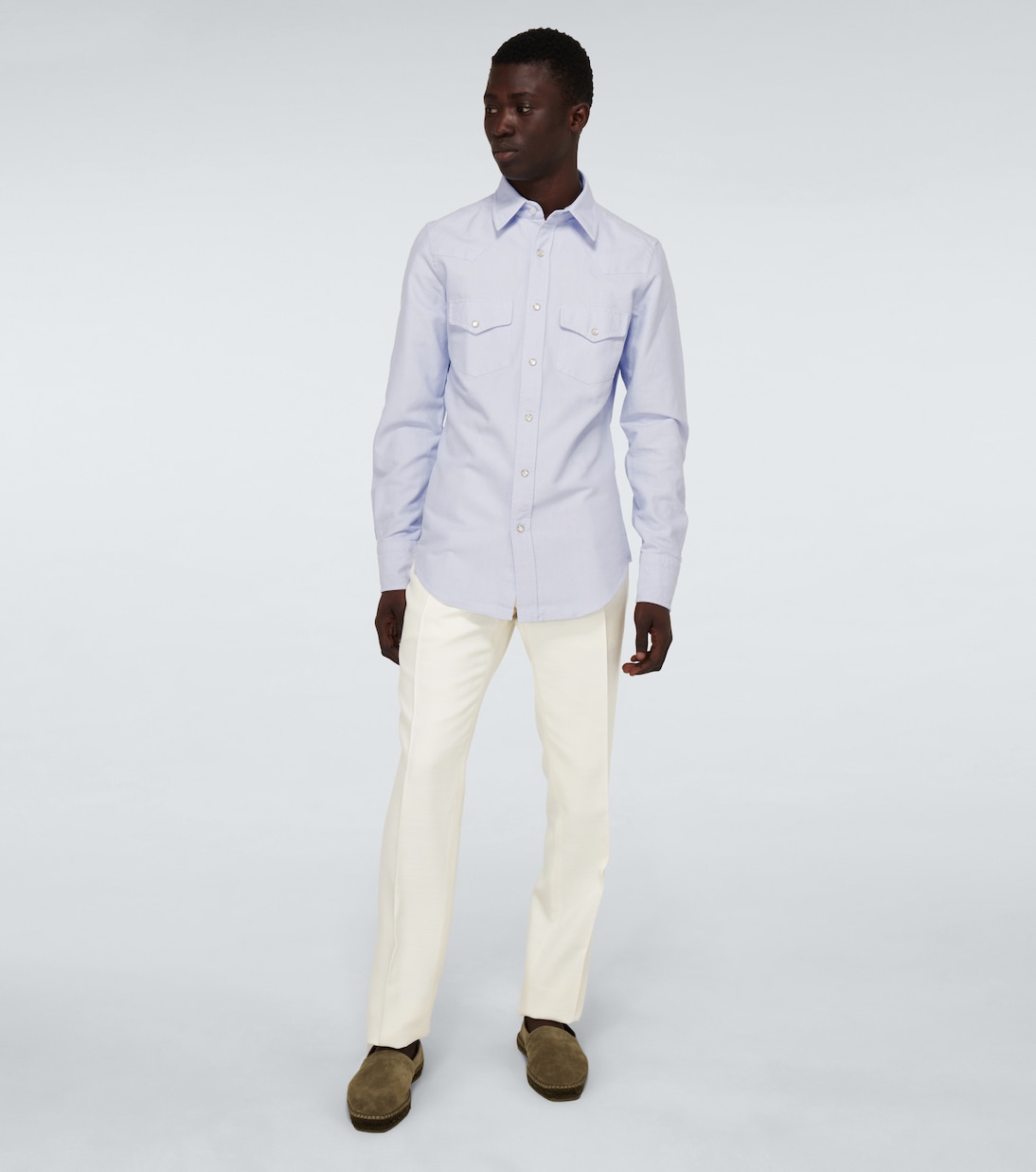 Chemise Western en coton en coton | Tom Ford