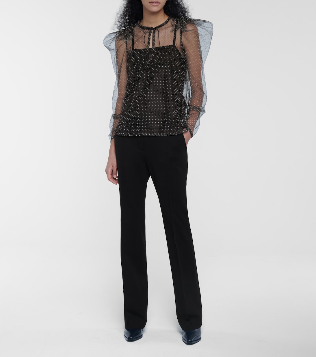 Playful Transparency polka-dot blouse | Dorothee Schumacher
