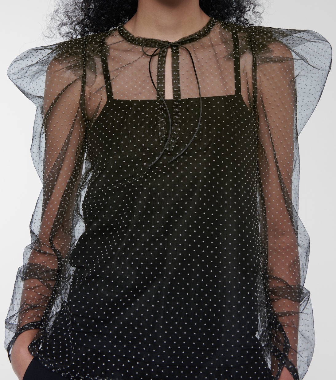 Playful Transparency polka-dot blouse | Dorothee Schumacher