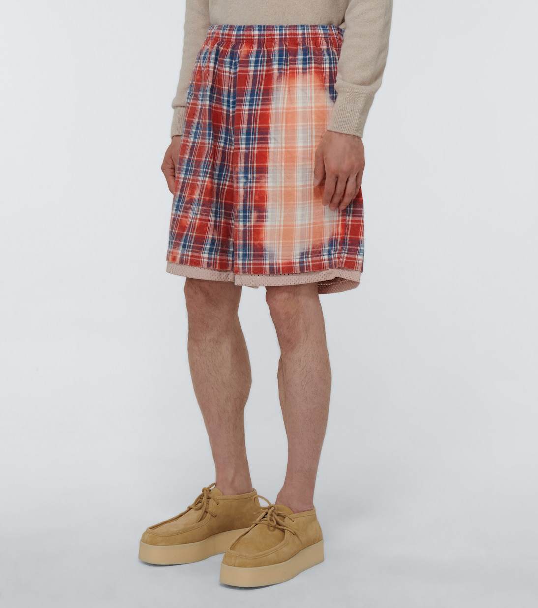 Flannel checked shorts | Acne Studios