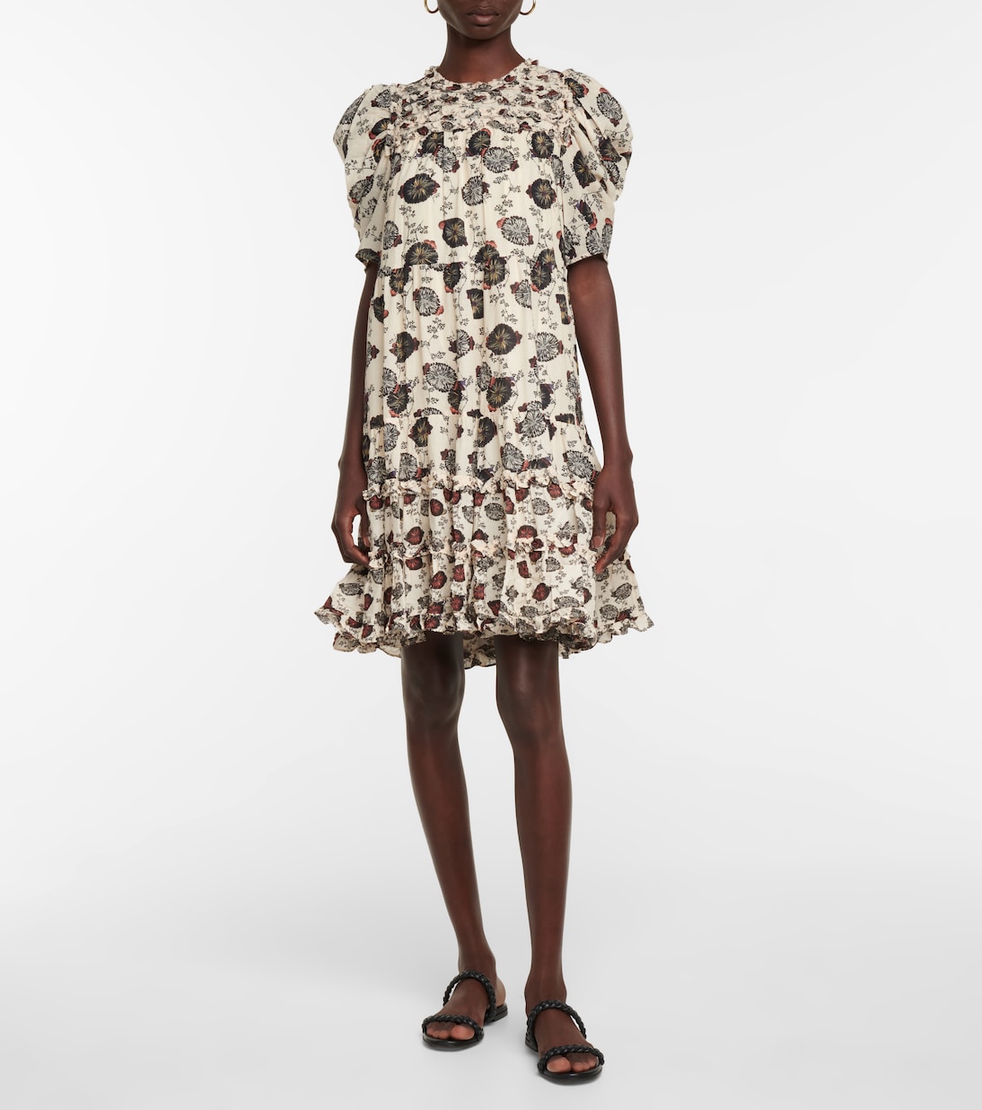 Cassian floral cotton-blend midi dress | Ulla Johnson