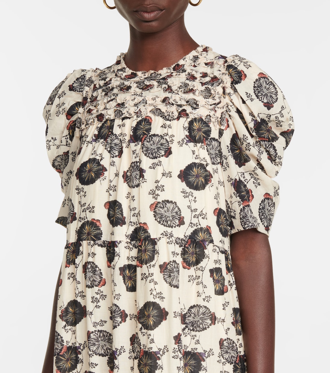 Cassian floral cotton-blend midi dress | Ulla Johnson