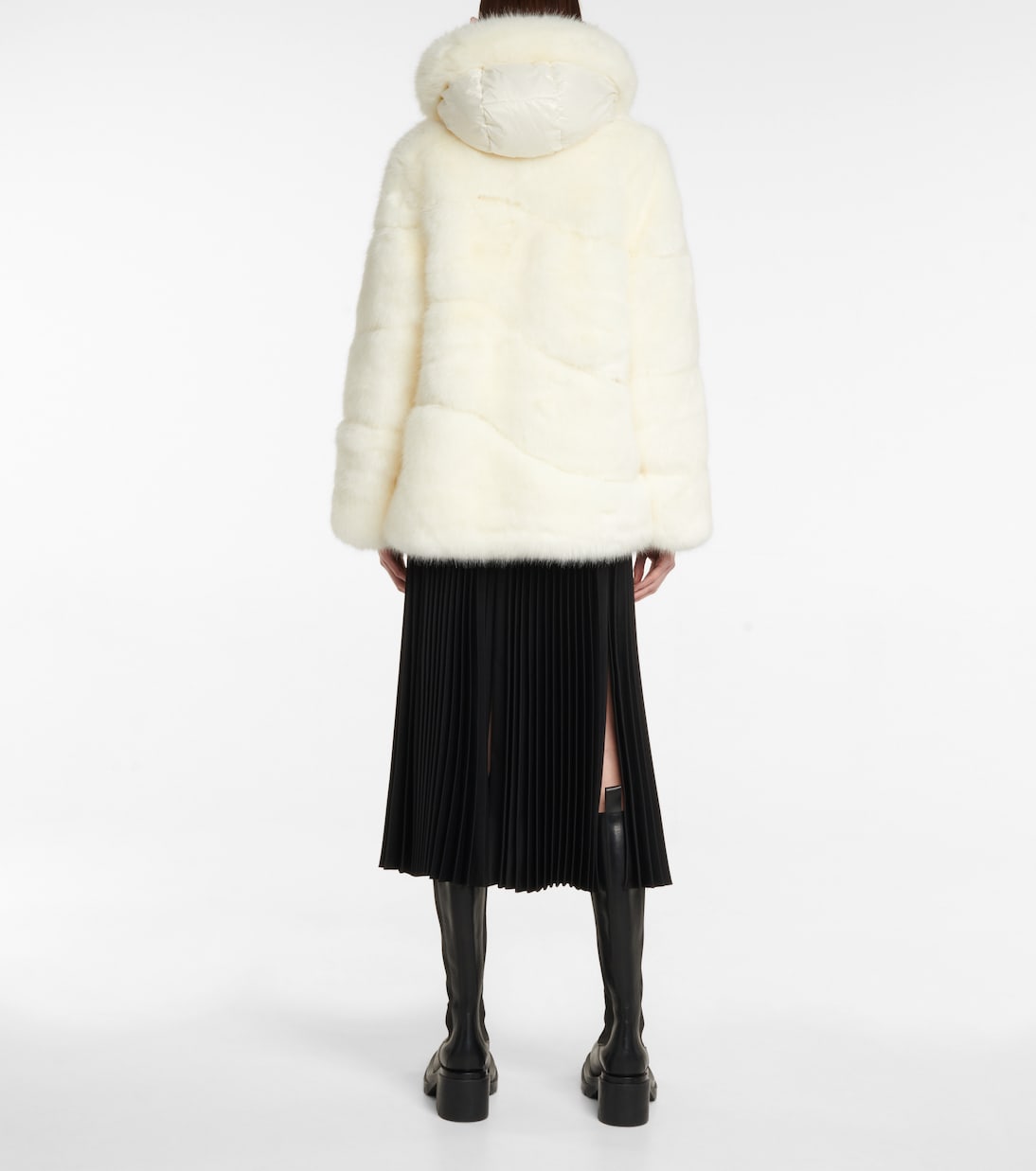 Epilobe faux fur down jacket | Moncler