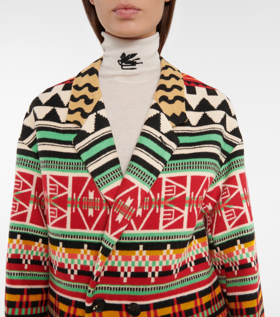 Wool-blend jacquard blazer | Etro