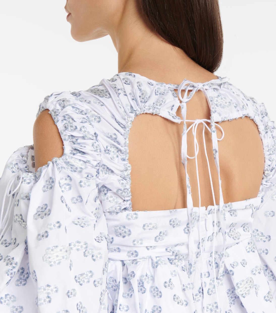 Jet cotton fil coupé midi dress | Cecilie Bahnsen
