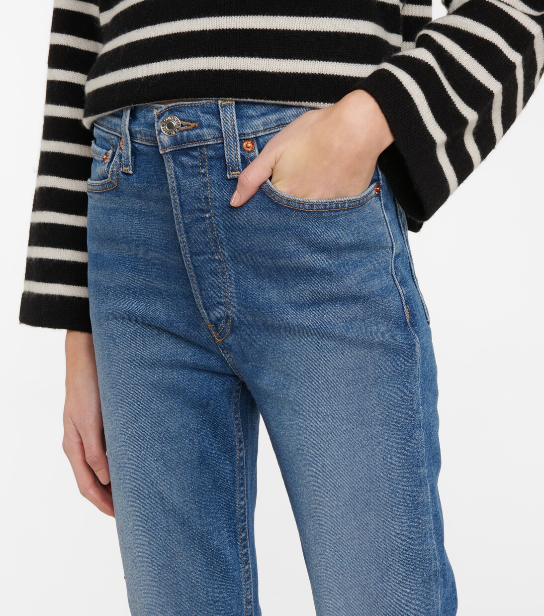 Jeans skinny 90s de tiro alto | Re/Done