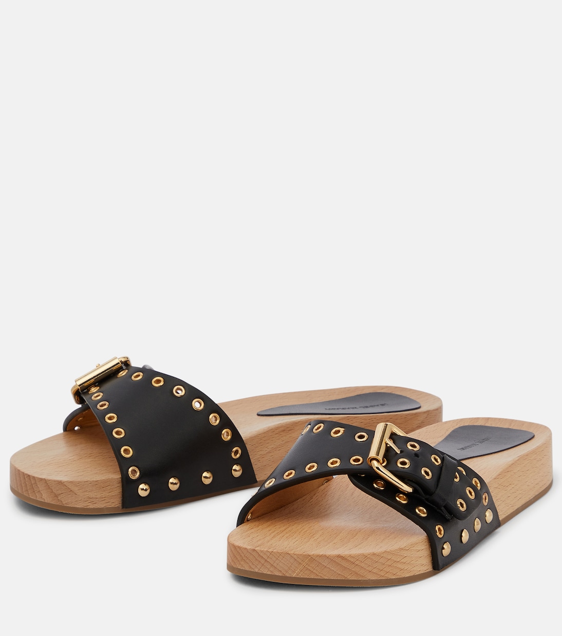 Verzierte Pantoletten Jaso aus Leder | Isabel Marant